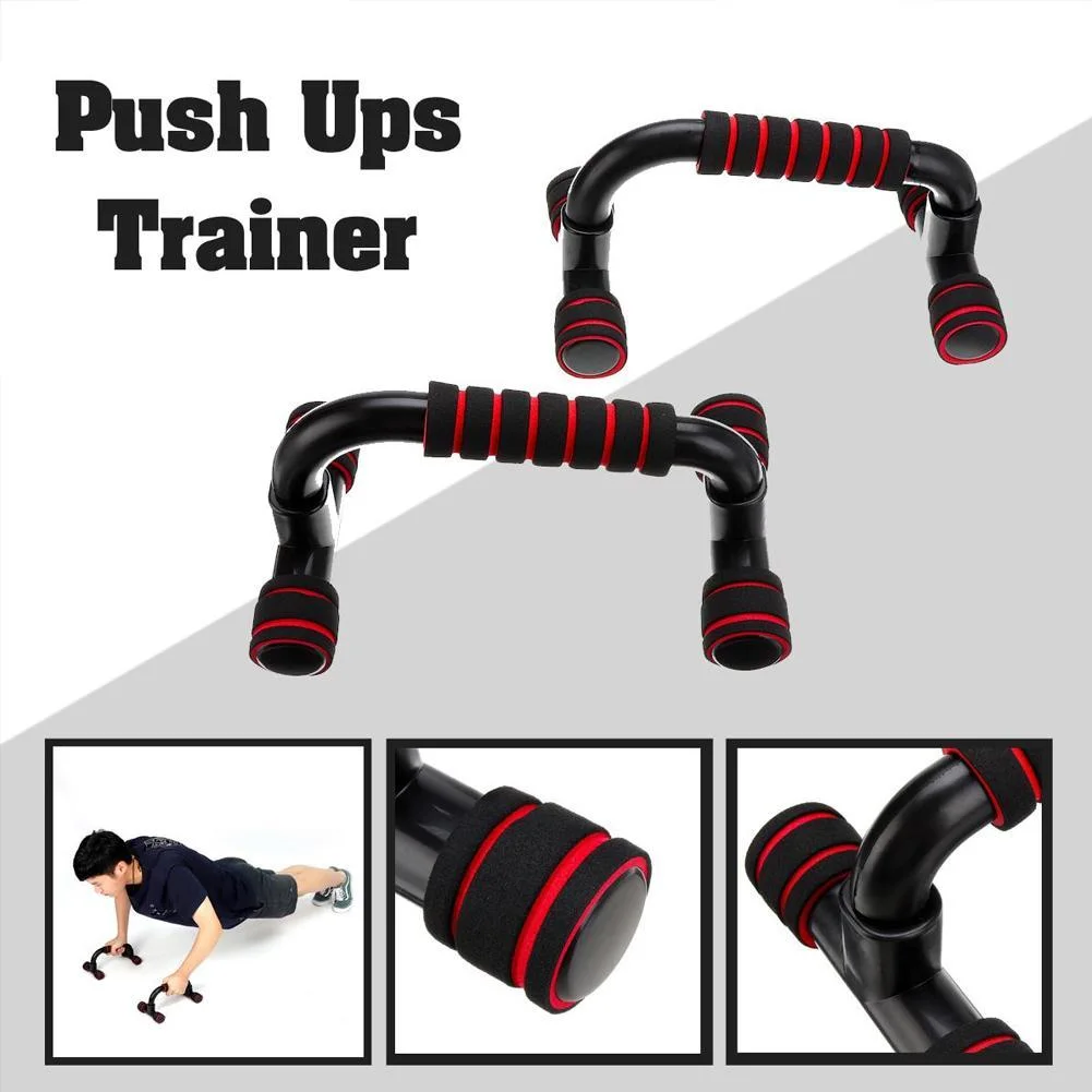 S Shape Home Gym Chest Push up Bars, Pull up Bars with Foam Handle, Push up Trainer