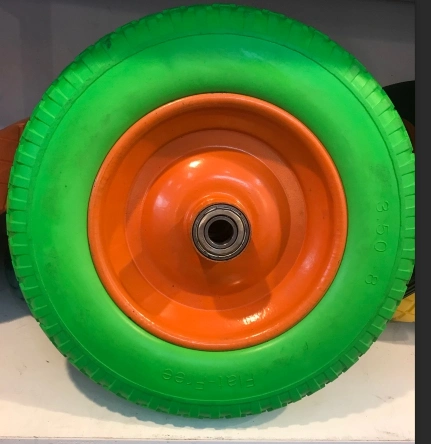 2019 Cheapest PU Flat Free Wheel with Size 16 " X 400-8