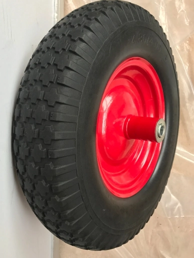 2019 Cheapest PU Flat Free Wheel with Size 16 " X 400-8