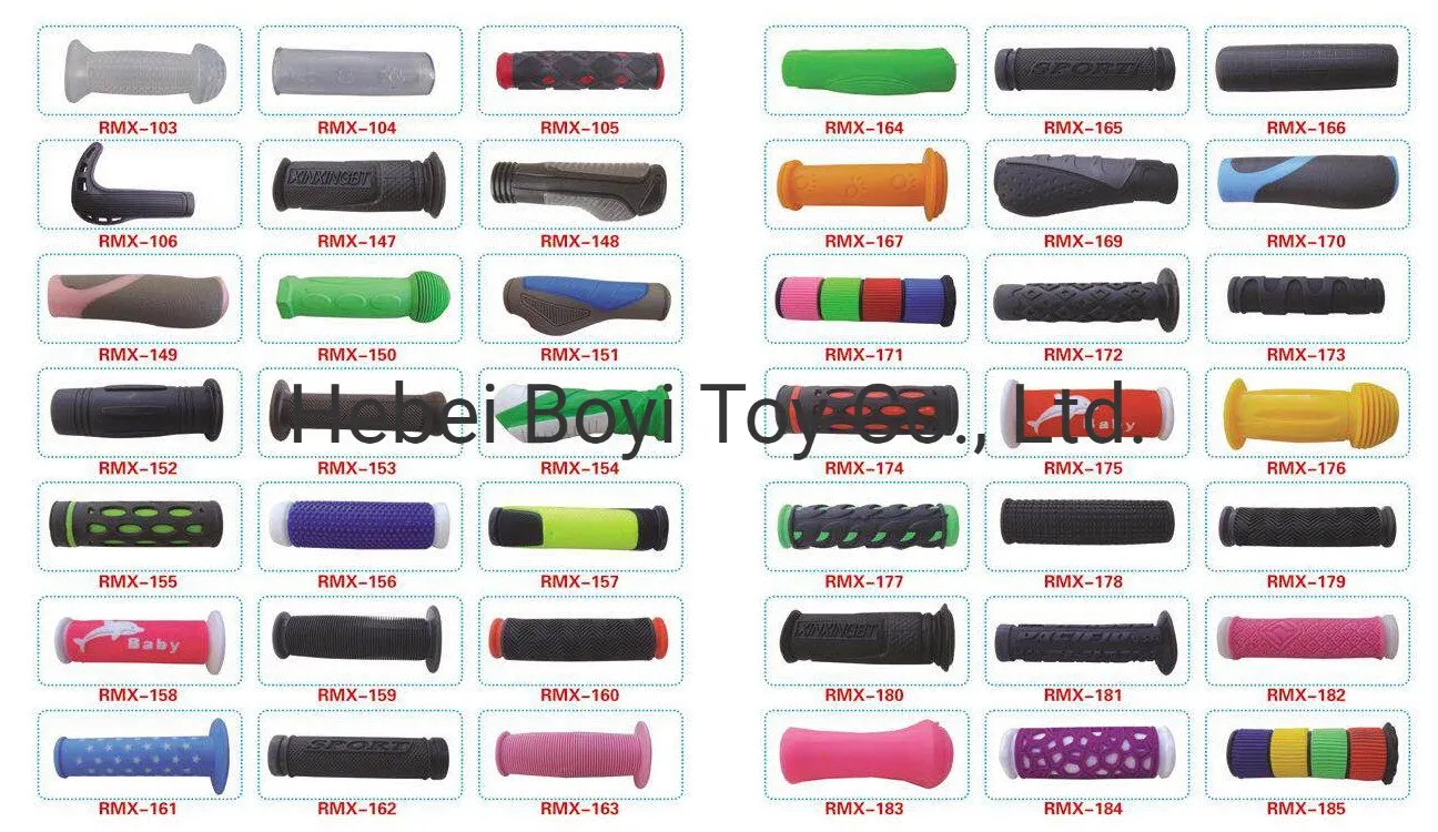 Bicicleta PVC Grip Bike Handle Bar Grip Mix Color Rubber Grip para bicicleta