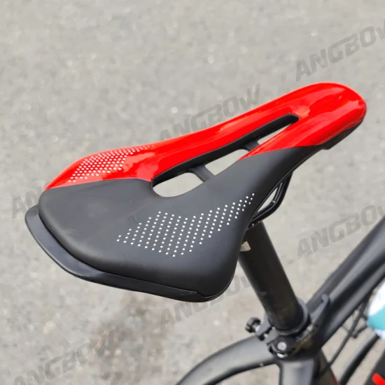 Sillín de bicicleta de cuero MTB sillín de bicicleta ventilado suave cómodo asiento de bicicleta de carretera piezas de bicicleta de montaña
